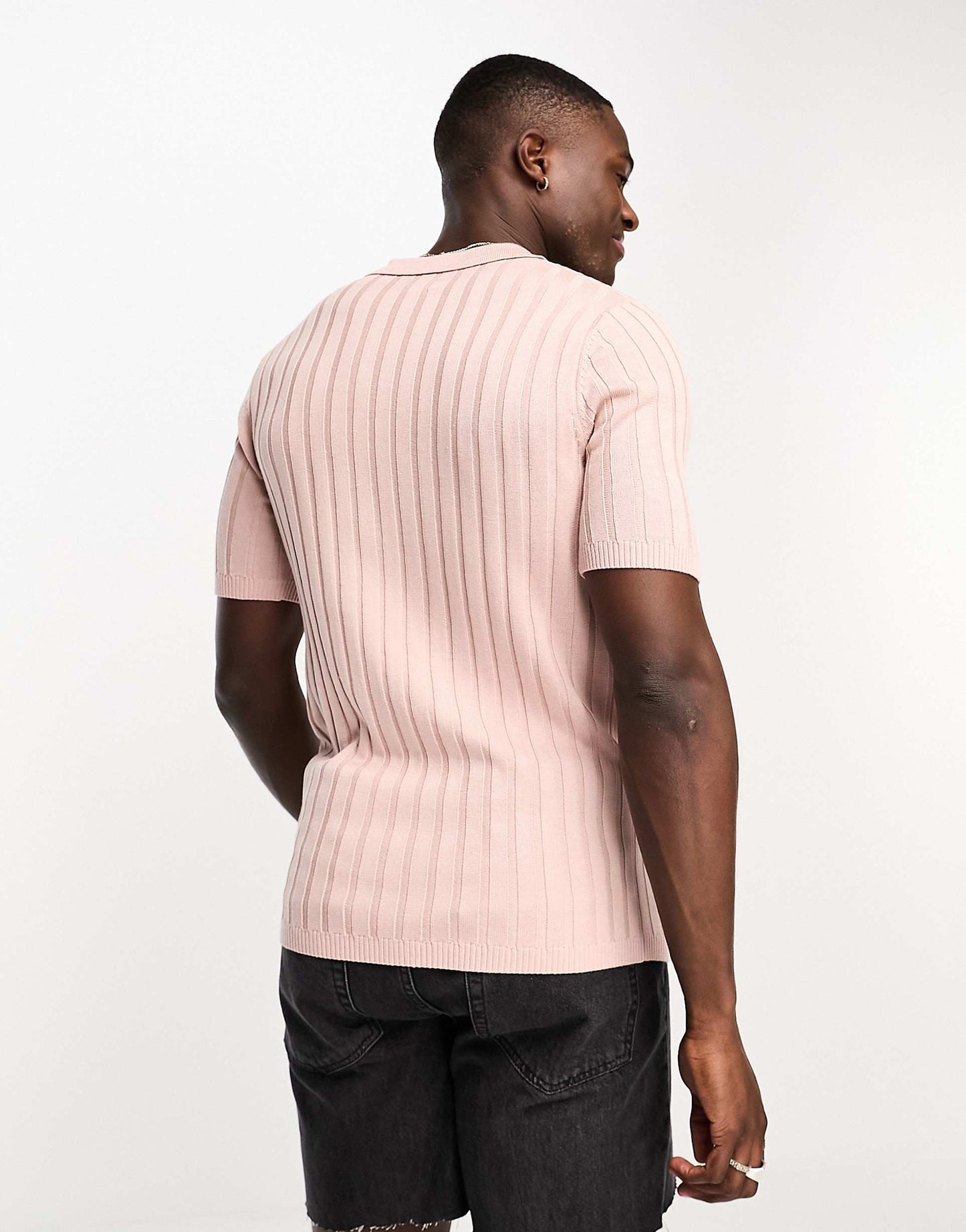 Mango Original Men RIBBED KNIT Polo-SHIRT Slim Fit