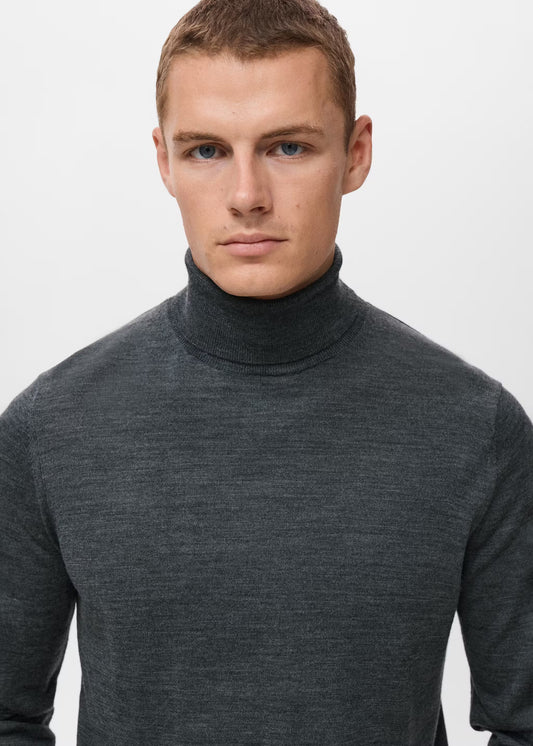 Mango Original Men TURTLENECK - Grey
