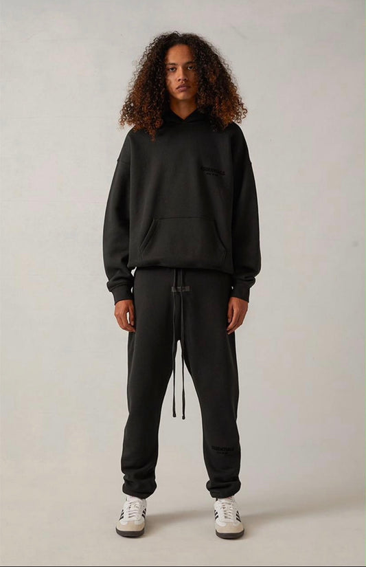 Essential Original Men Sets ( 2 PIECES )HODDIE+SWEATPANTS - Black