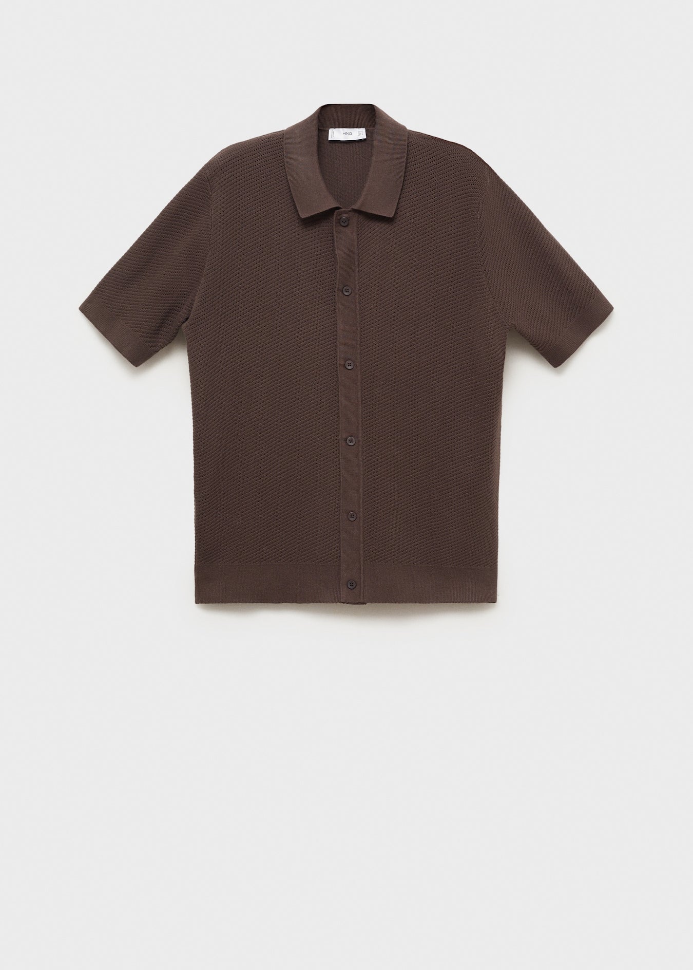 Mango Original Men RIBBED KNIT Polo-SHIRT 87077897