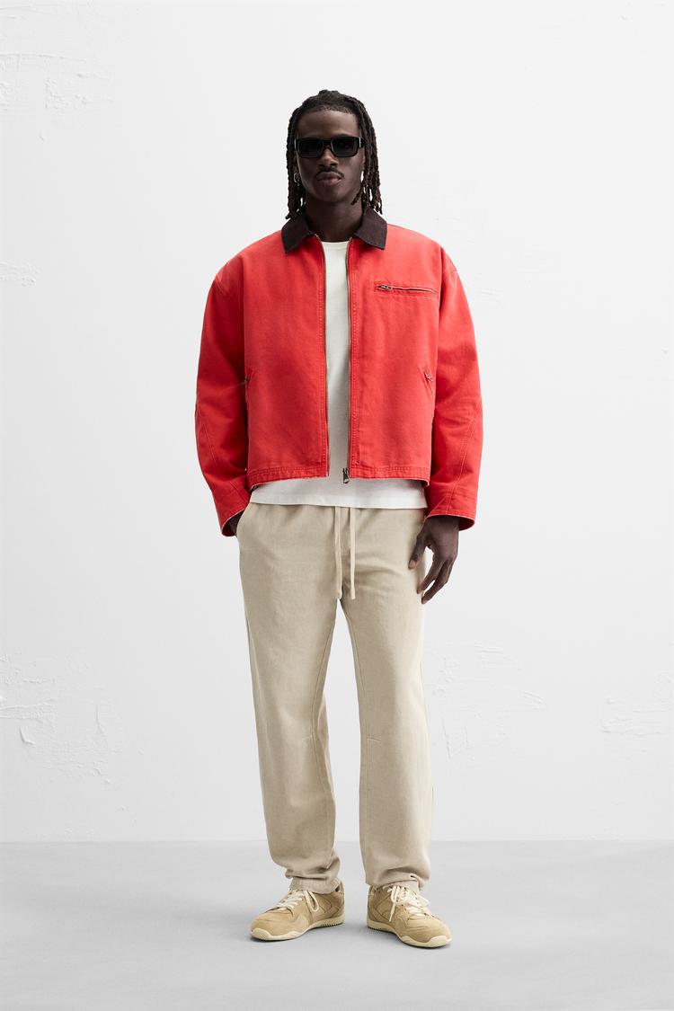 ZARA ORIGINAL MEN DNWR PANTS in Beige