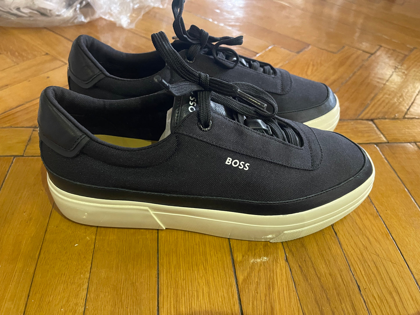 Boss Original Men Thick Sole Canvas Fashion Sneaker