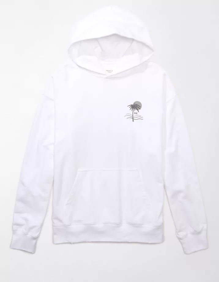 American Eagle Original Men Palm Tree Graphic Hoodie