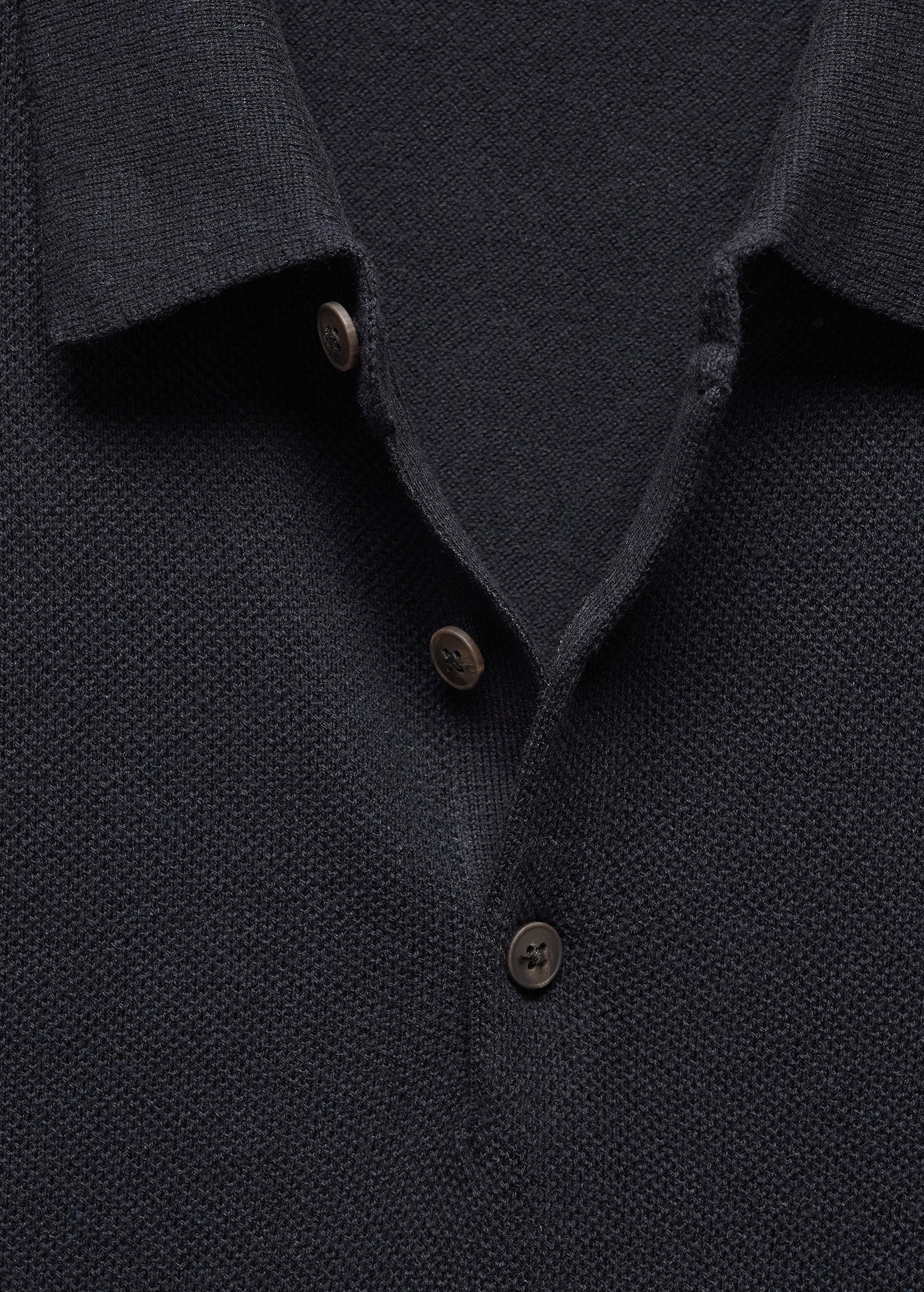 Mango Original Men RIBBED KNIT Polo-SHIRT 67075981