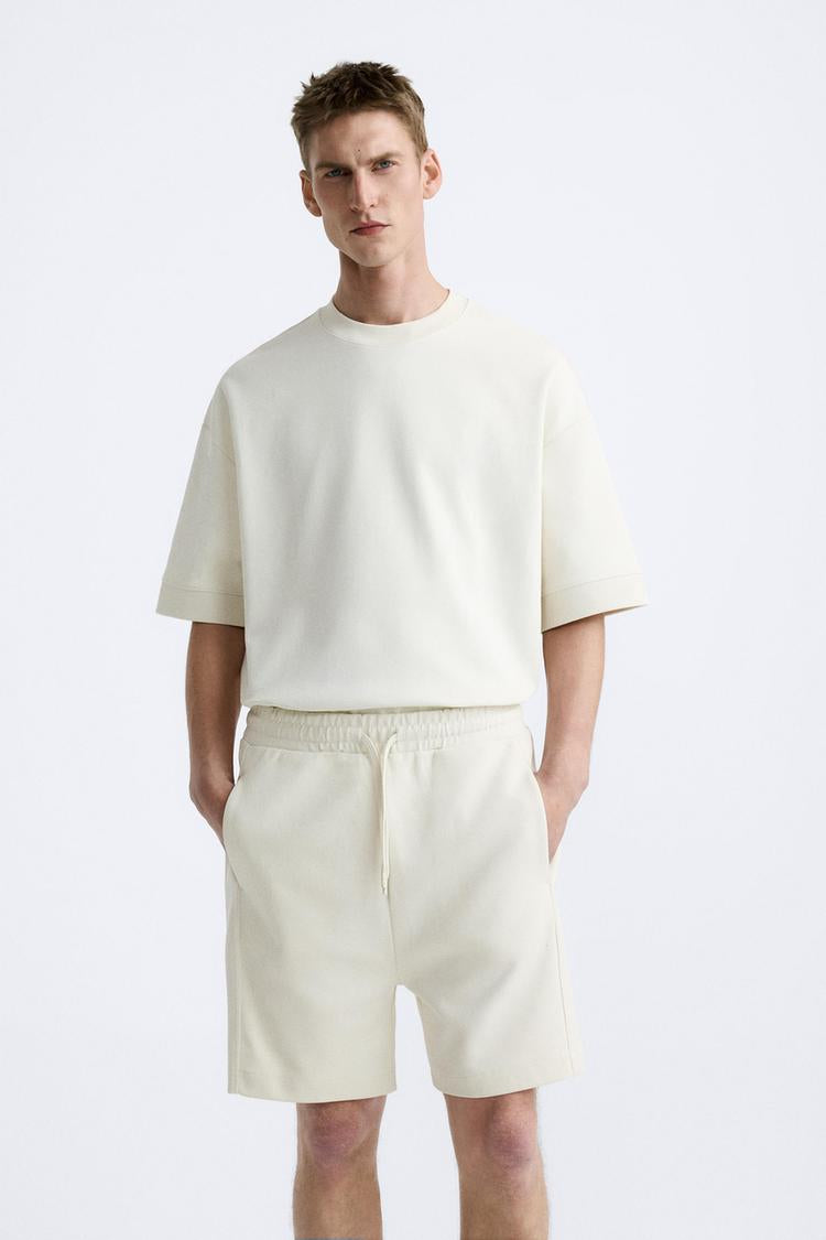 ZARA Original Men Short OFF WHITE