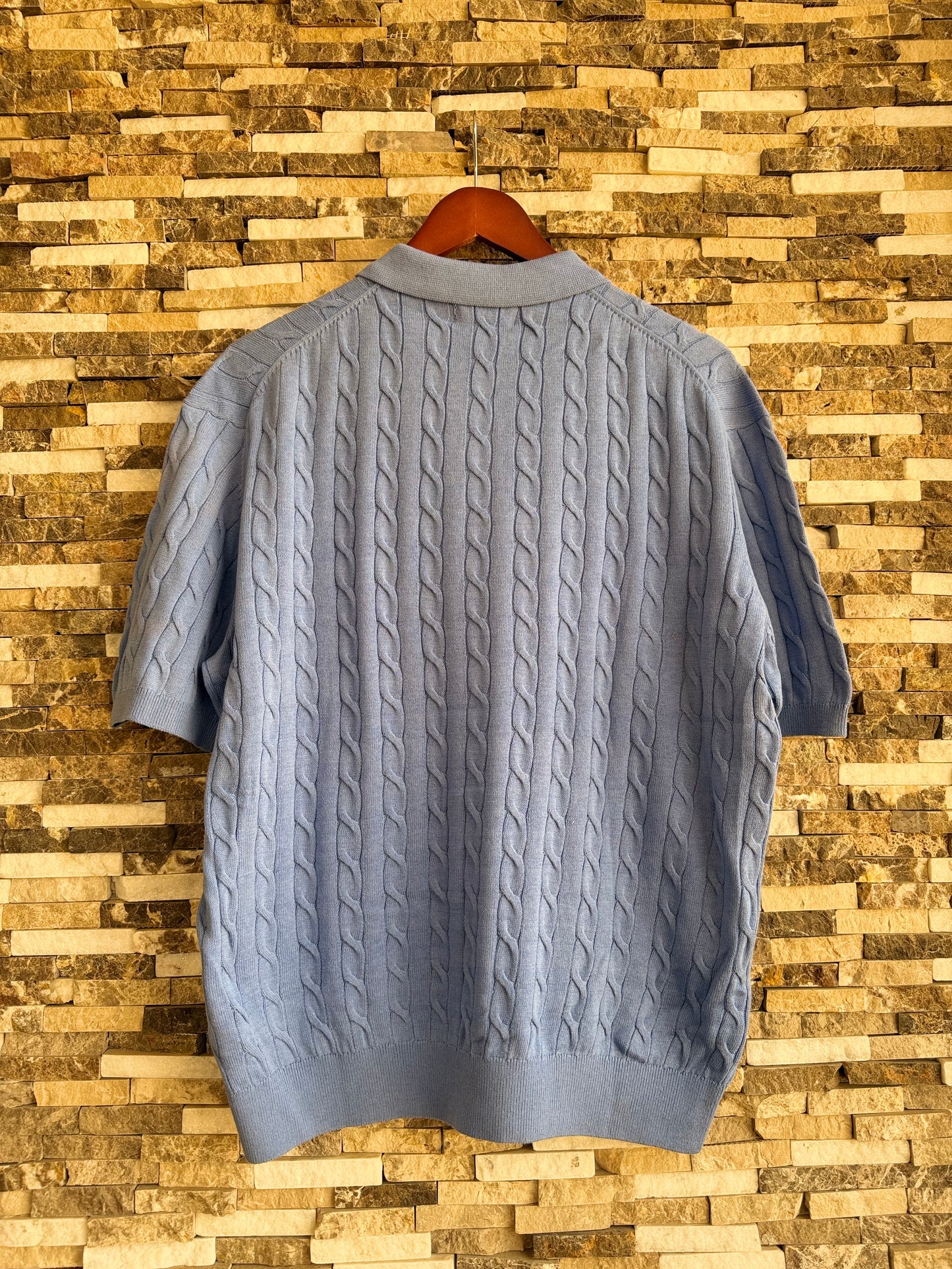 Mango Original Men RIBBED KNIT Polo-SHIRT