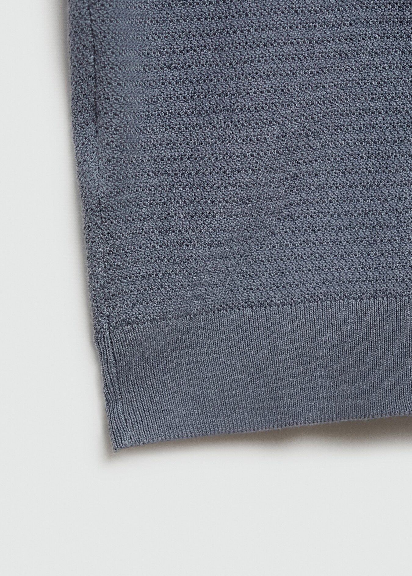 Mango Original Men RIBBED KNIT T-SHIRT 77032538