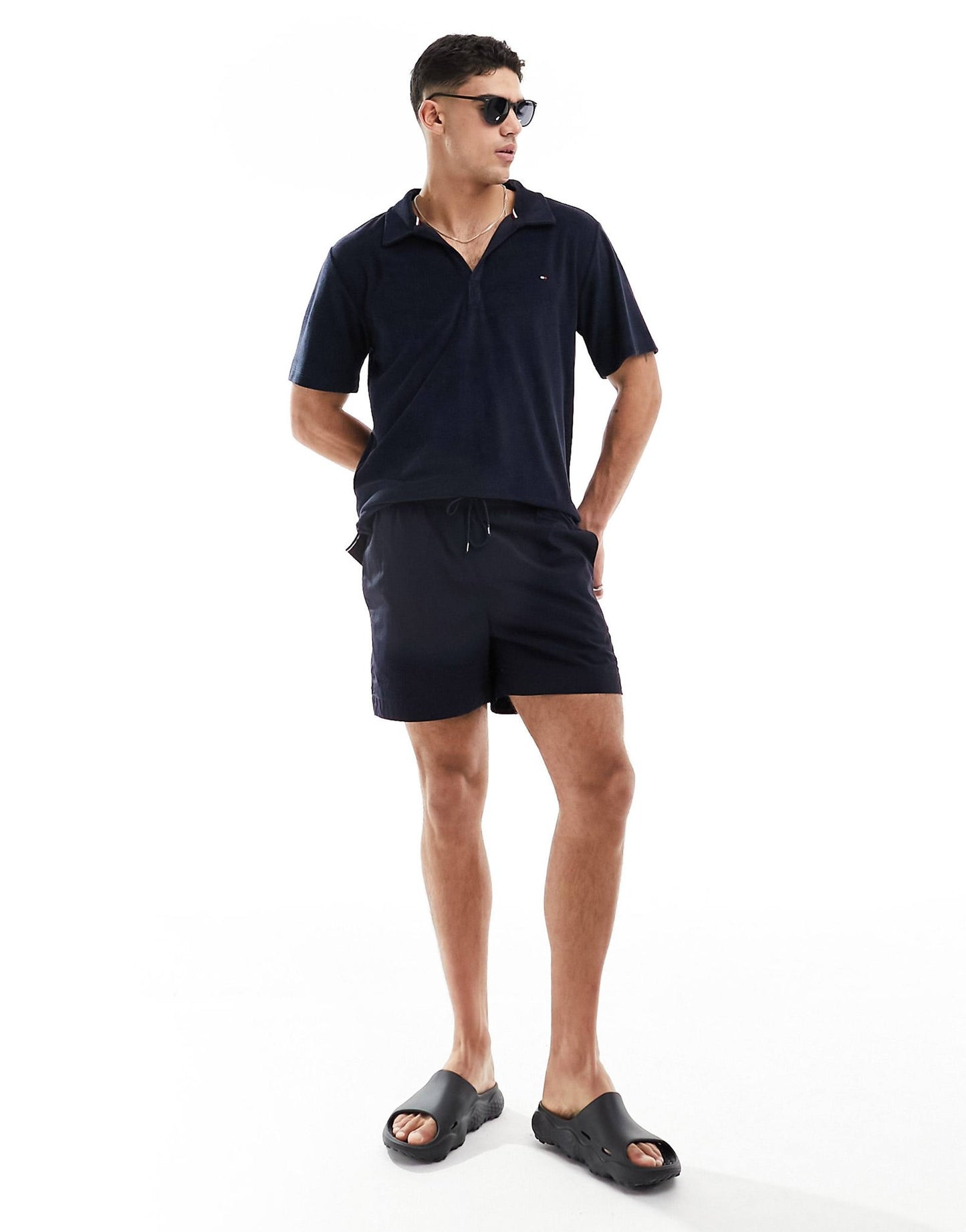 Tommy Hilfiger Original Men Swim-short تلبيسة واسع in NAVY