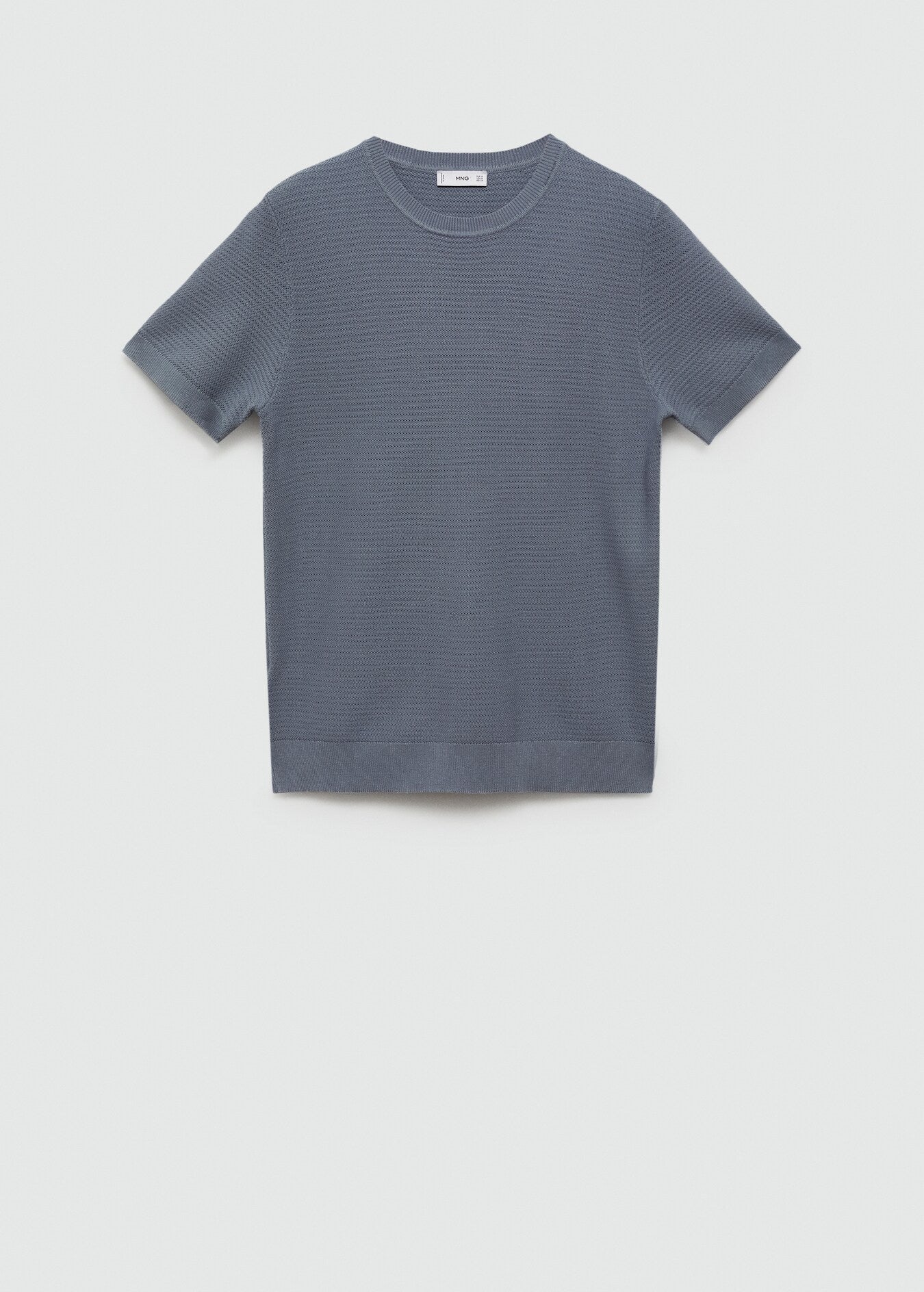 Mango Original Men RIBBED KNIT T-SHIRT 77032538
