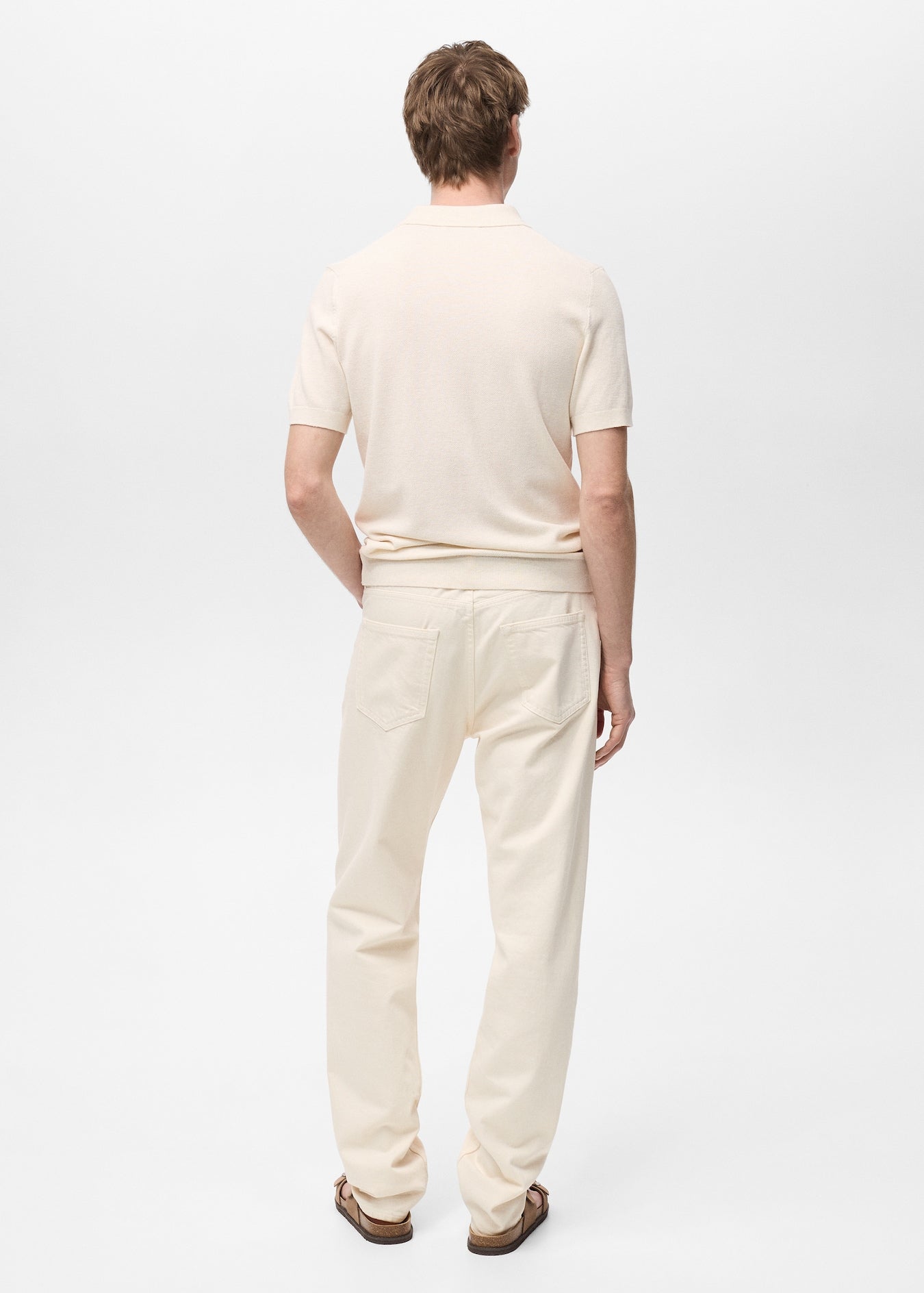 Mango Original Men RIBBED KNIT Polo-SHIRT 87065932