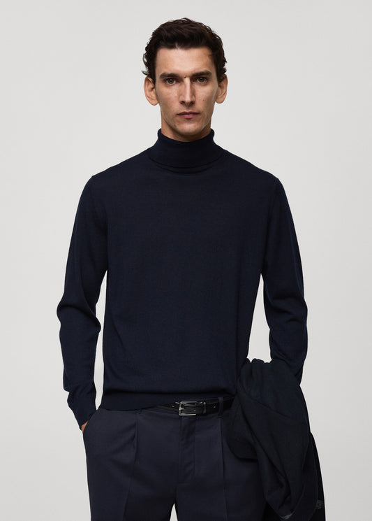 Mango Original Men TURTLENECK - Navy