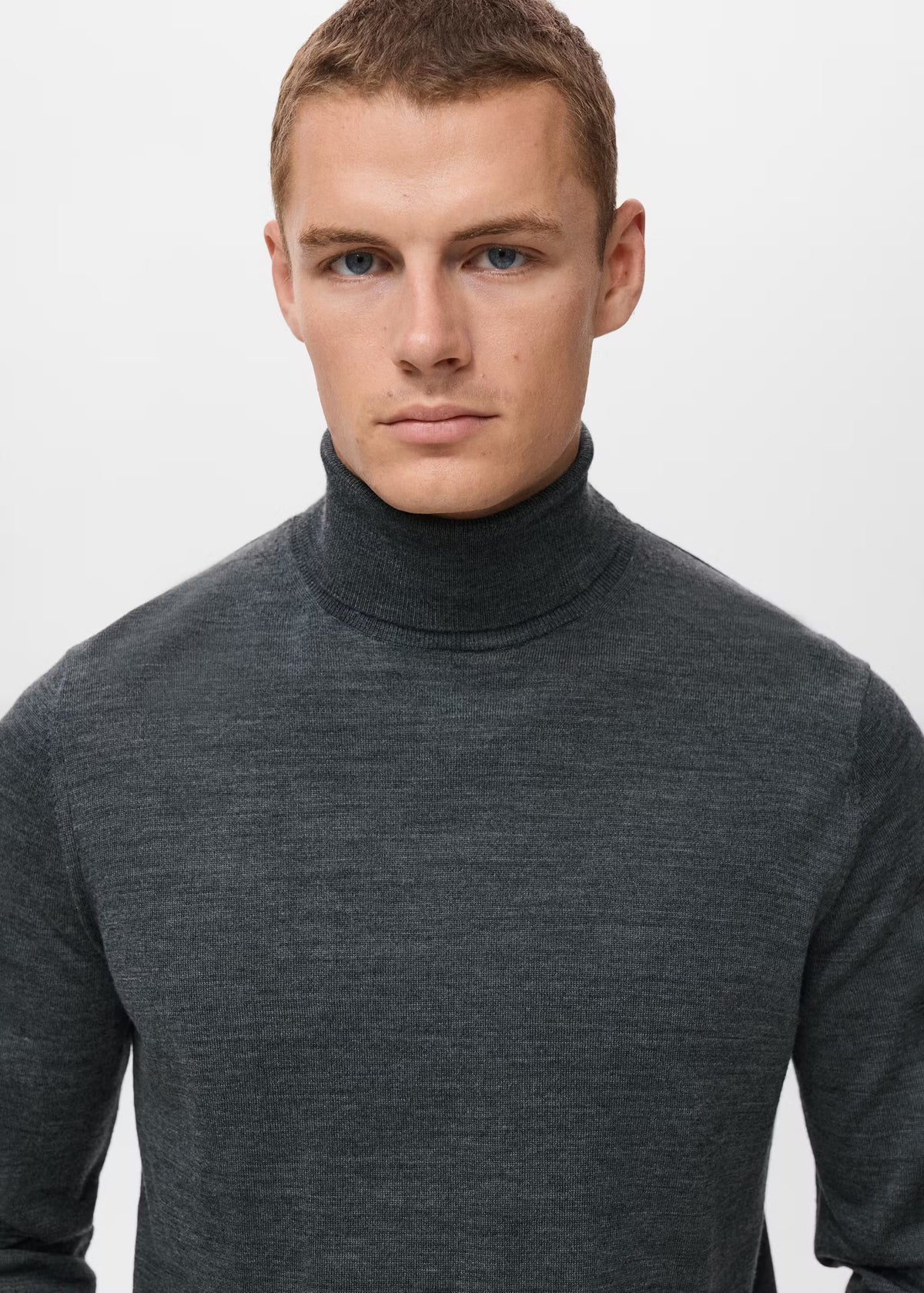 Mango Original Men TURTLENECK - Grey