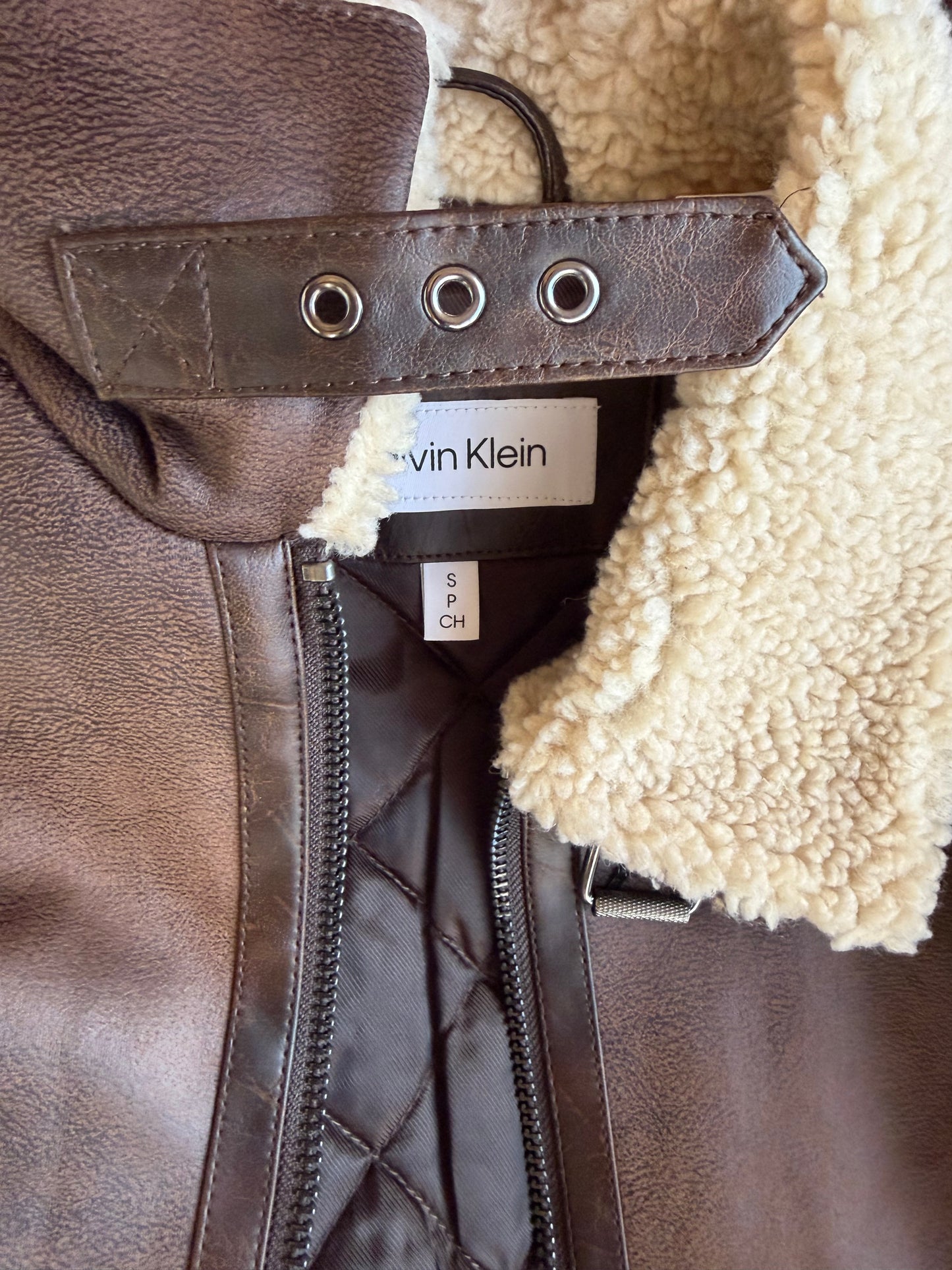 Calvin Klein original Men Leather Jacket