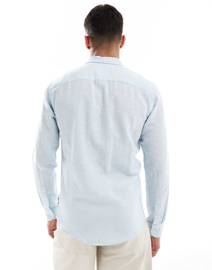 ONLY & SONS Original Men linen mix long sleeve shirt