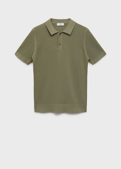 Mango Original Men RIBBED KNIT Polo-SHIRT 17031244