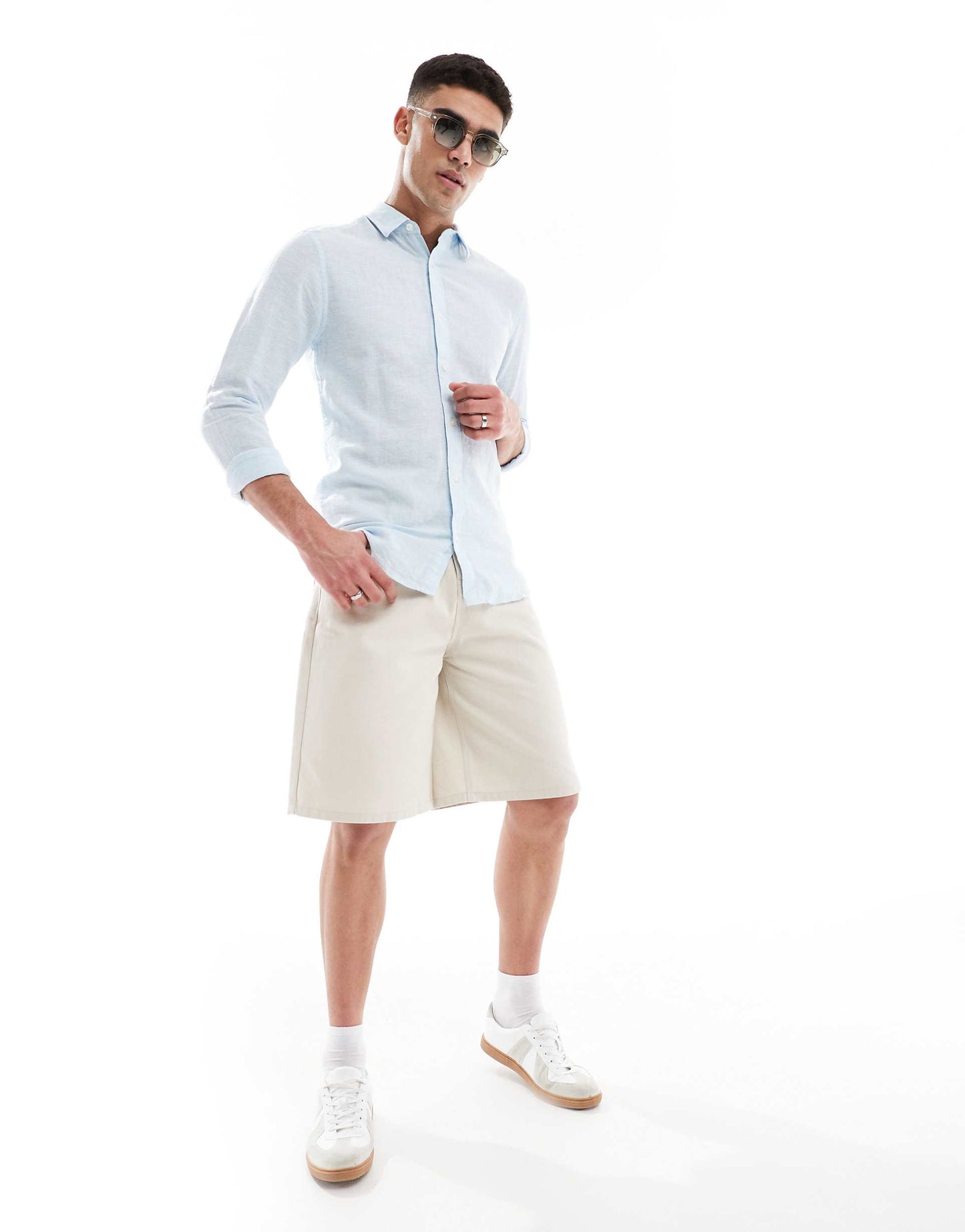 ONLY & SONS Original Men linen mix long sleeve shirt