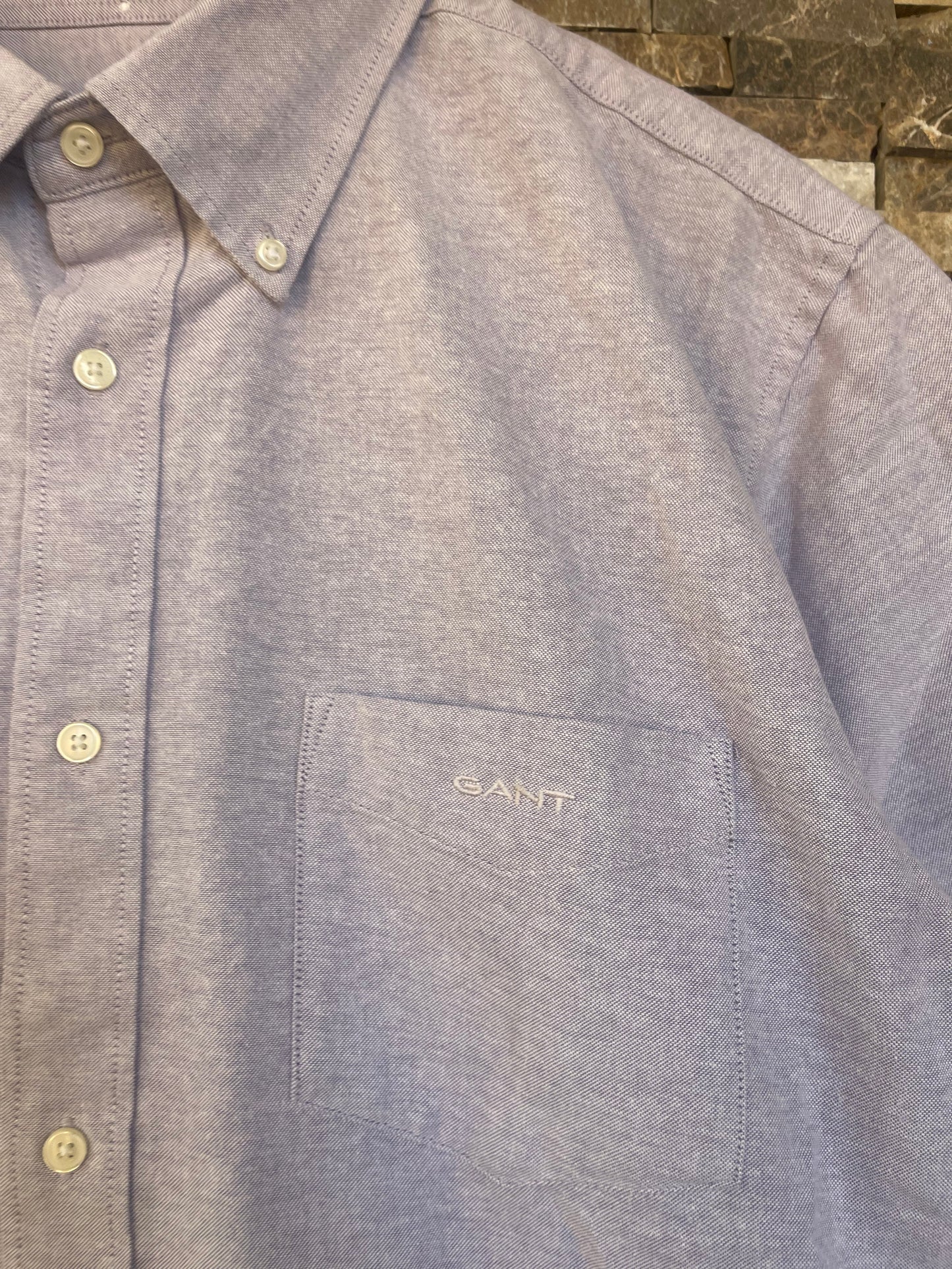 GANT ORIGINAL MEN SHORT SLEEVE SHIRT تلبيسة واسع مقاس