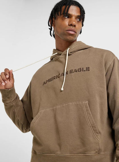 American Eagle Original Men Logo Print Hoodie