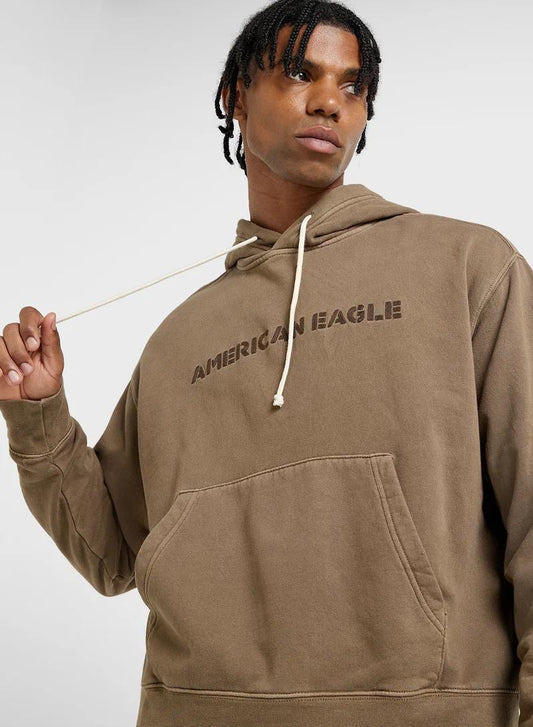 American Eagle Original Men Logo Print Hoodie