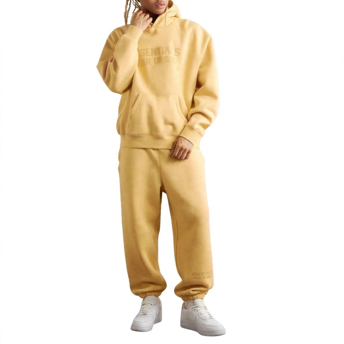 Essential Original Men Sets ( 2 PIECES )HODDIE+SWEATPANTS - Yellow