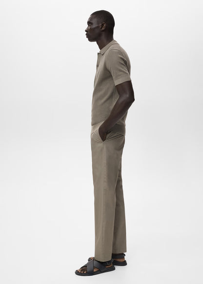 Mango Original Men RIBBED KNIT Polo-SHIRT 17031244