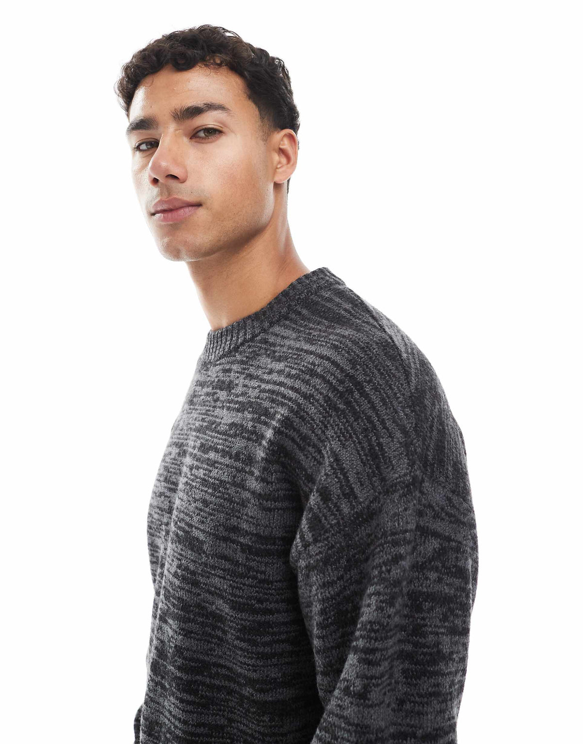 Jack & Jones Original Men fluffy crew neck sweater