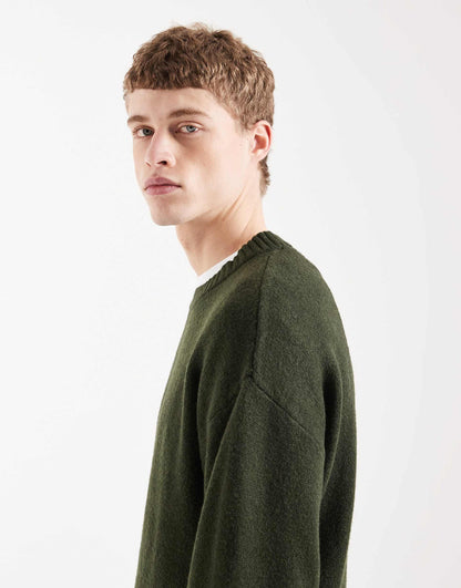 Jack & Jones Original Men fluffy crew neck sweater