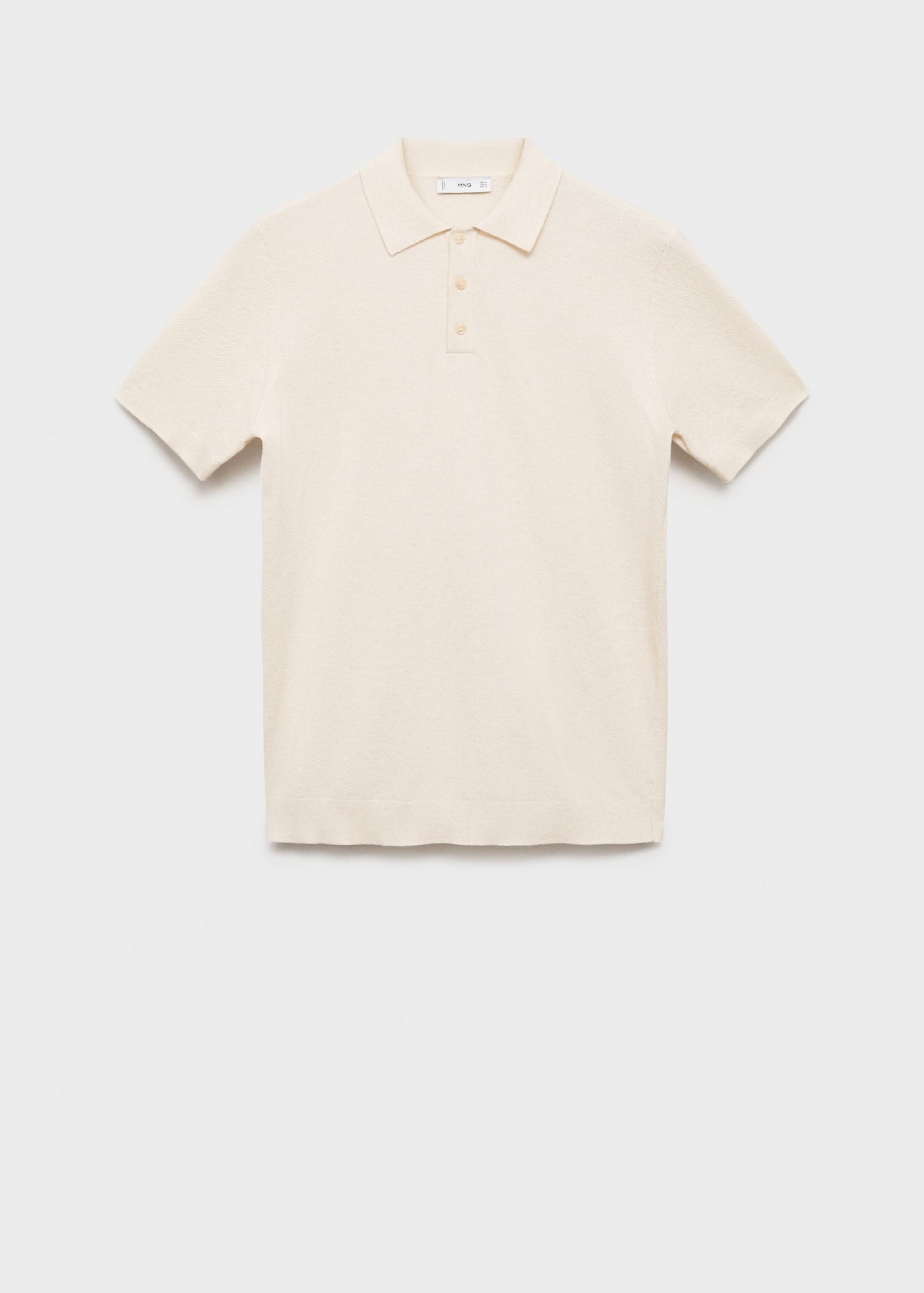 Mango Original Men RIBBED KNIT Polo-SHIRT 87065932