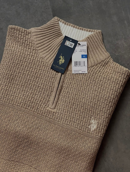 U.S. Polo Assn. Original Men Half-Zip Knit Sweater