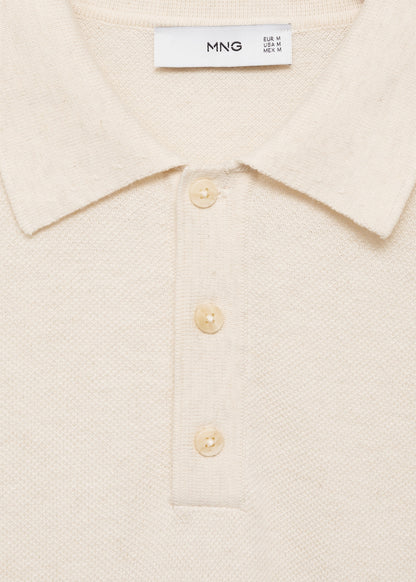 Mango Original Men RIBBED KNIT Polo-SHIRT 87065932