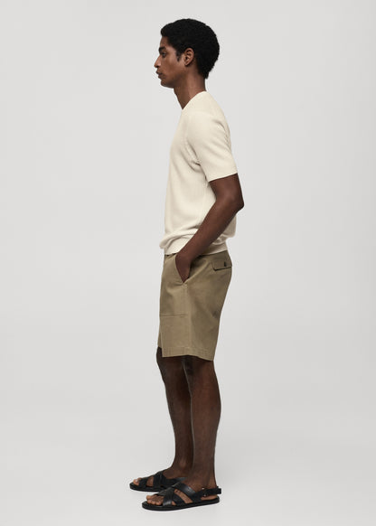 Mango Original Men RIBBED KNIT T-SHIRT 77060584