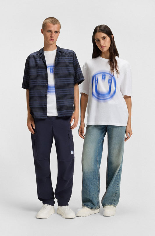 Hugo Boss Original 💯 Men Tshirt تلبيسة واسع مقاس Oversized