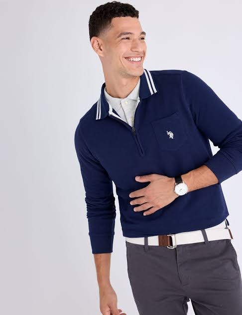 Us polo Assn Original Men quarter zipper