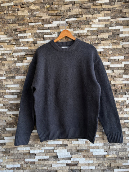 Jack & Jones Original Men fluffy crew neck sweater - Anthracite
