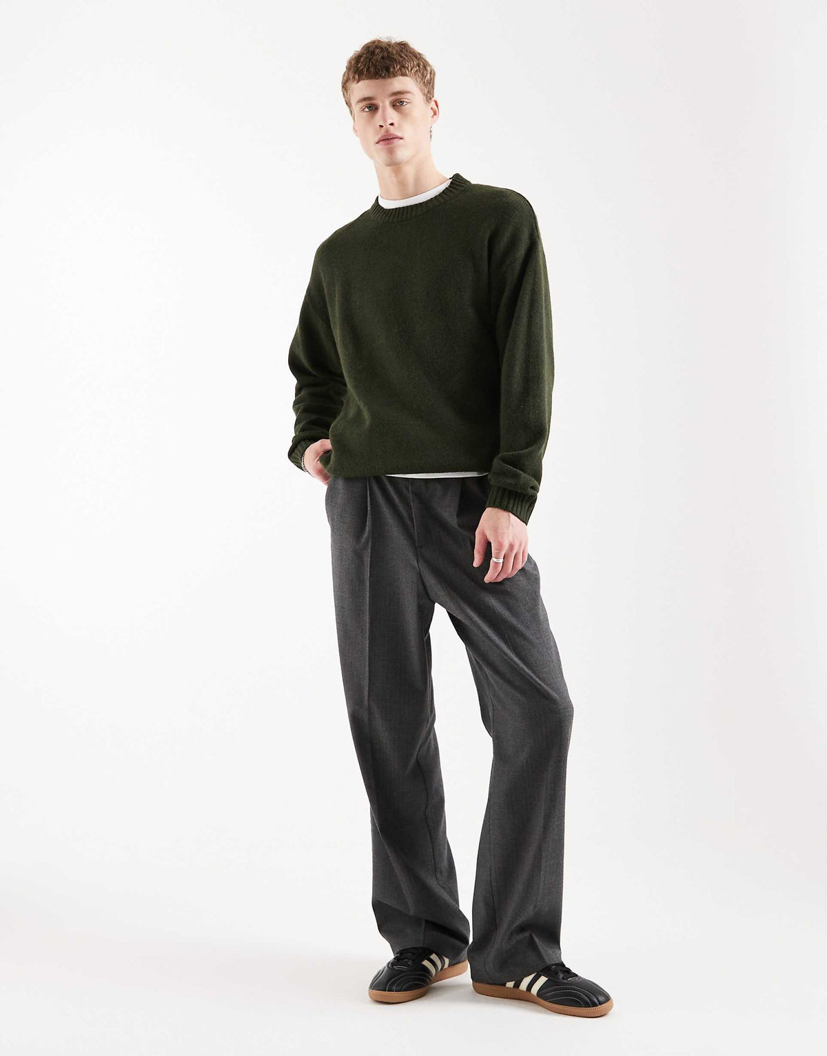 Jack & Jones Original Men fluffy crew neck sweater