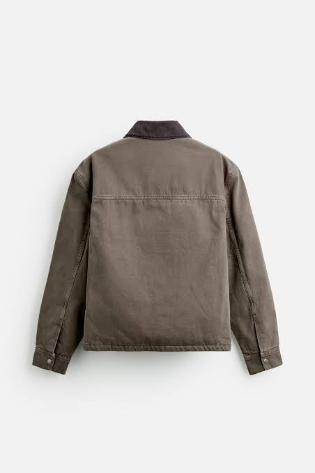 Zara Original Men Jacket in Grey