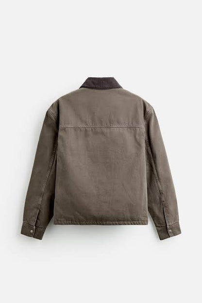 Zara Original Men Jacket in Grey