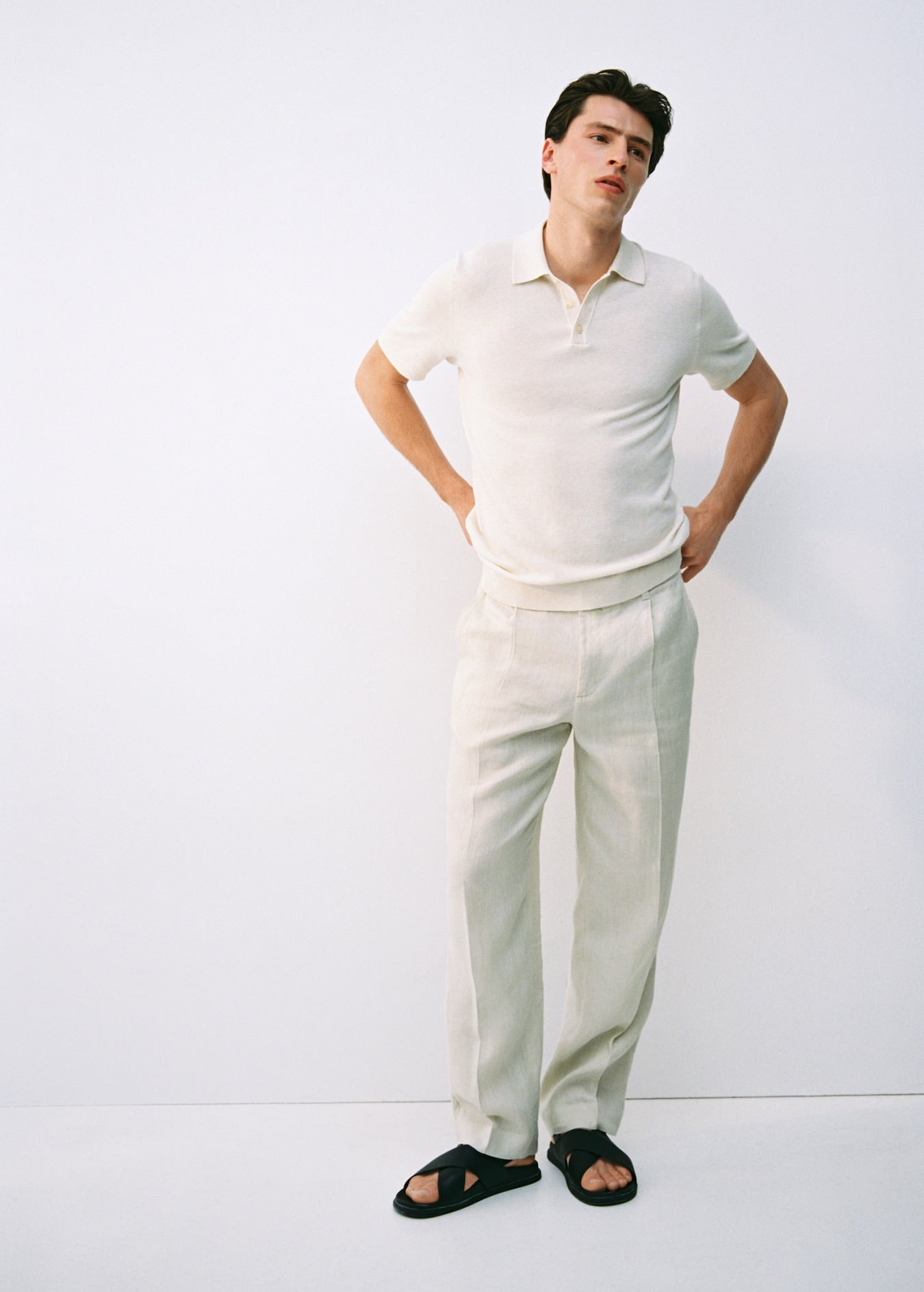 Mango Original Men RIBBED KNIT Polo-SHIRT 87065932