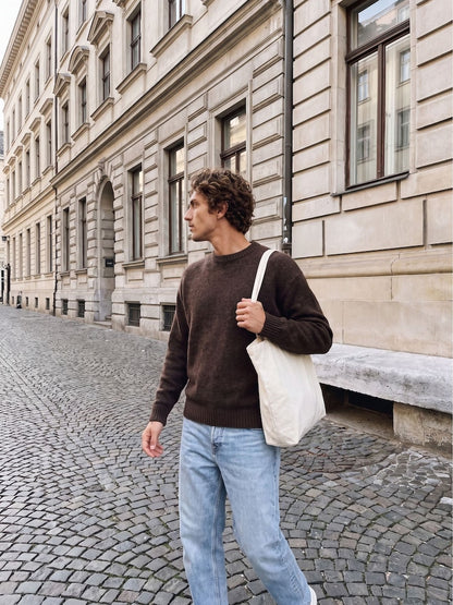 Jack & Jones Original Men fluffy crew neck sweater