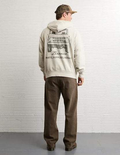 American Eagle Original Men Bronco Graphic Hoodie