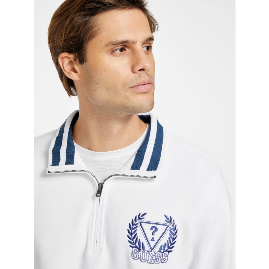 Guess Original Men Quarter zip-Up Hoodie