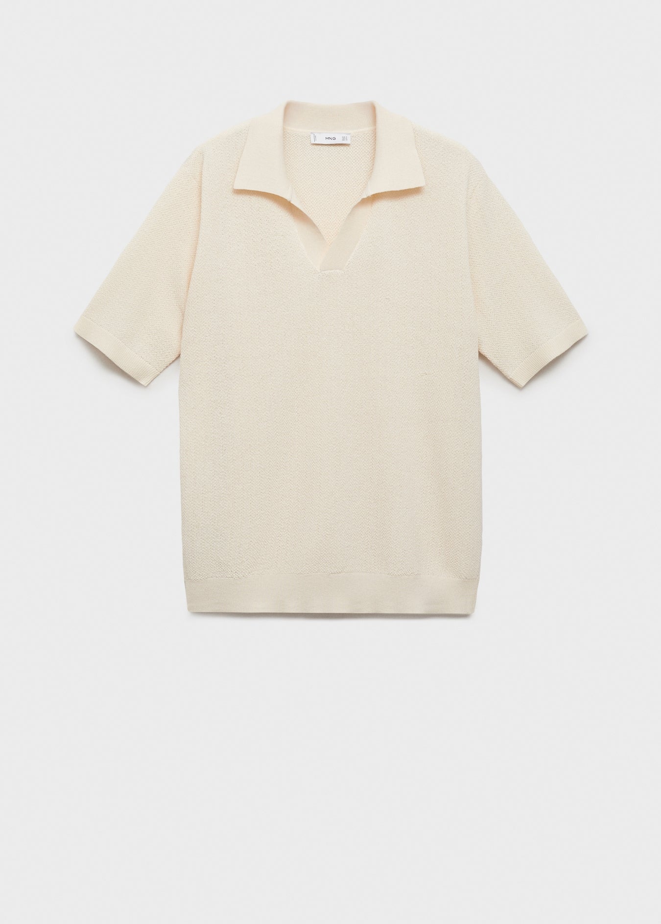 Mango Original Men RIBBED KNIT Polo-SHIRT 87045934