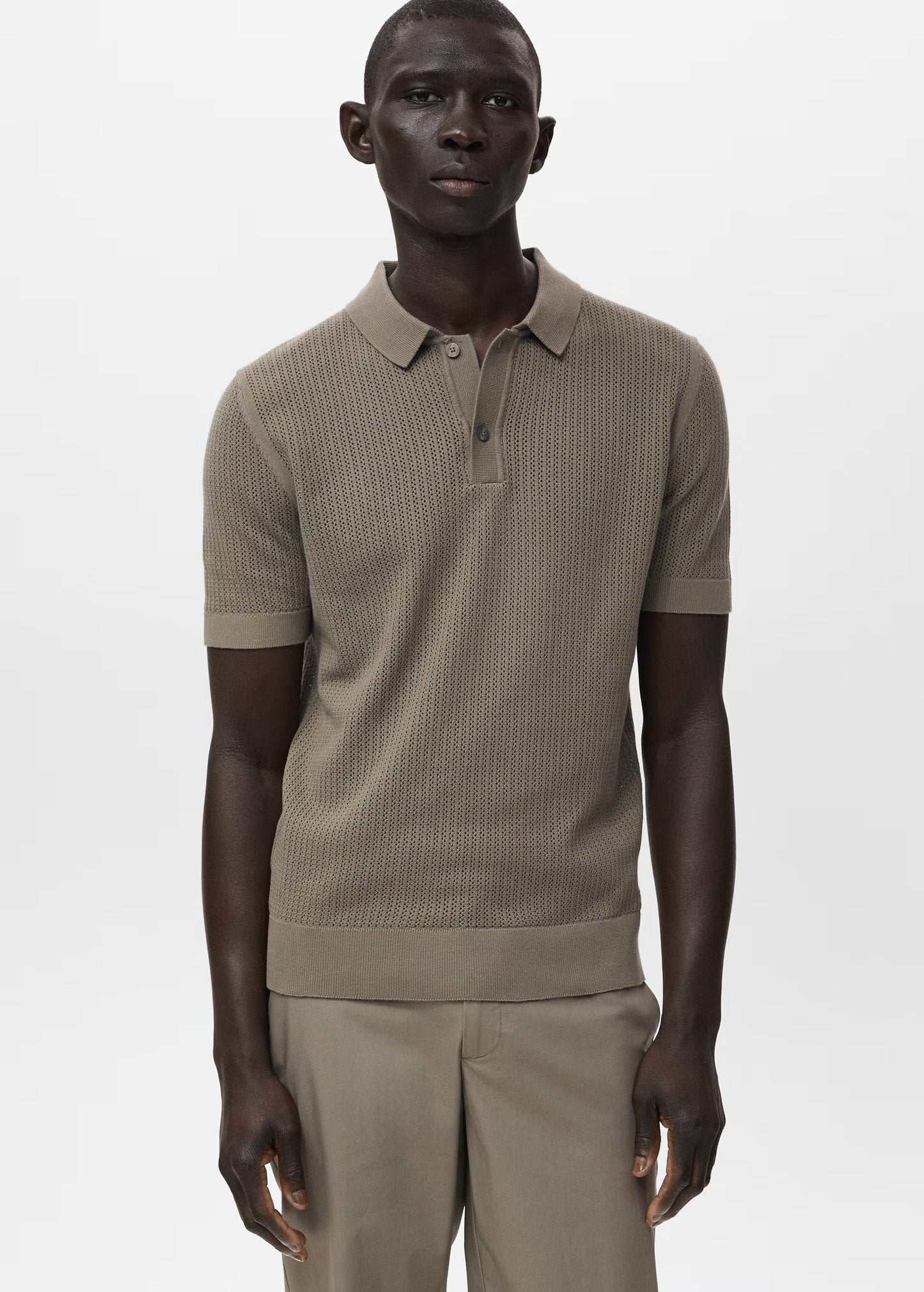 Mango Original Men RIBBED KNIT Polo-SHIRT 17031244