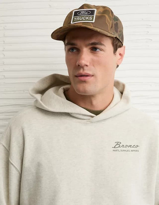 American Eagle Original Men Bronco Graphic Hoodie