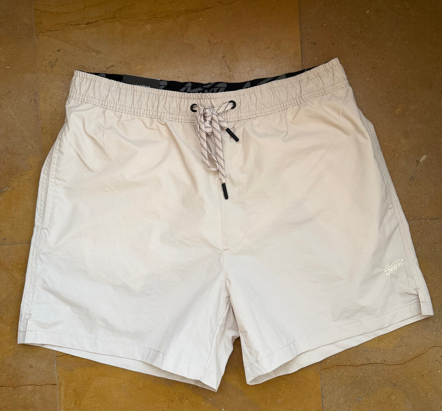 Stwd ( PULL&BEAR) Original Men Swimming Suit In Beige