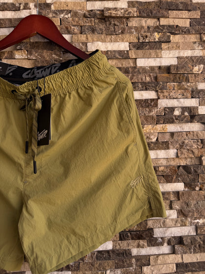 Stwd ( PULL&BEAR) Original Men Swimsuit In Olive 115