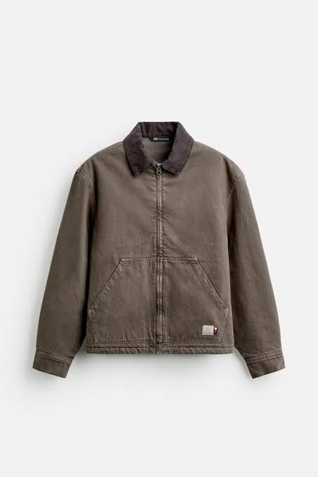 Zara Original Men Jacket in Grey