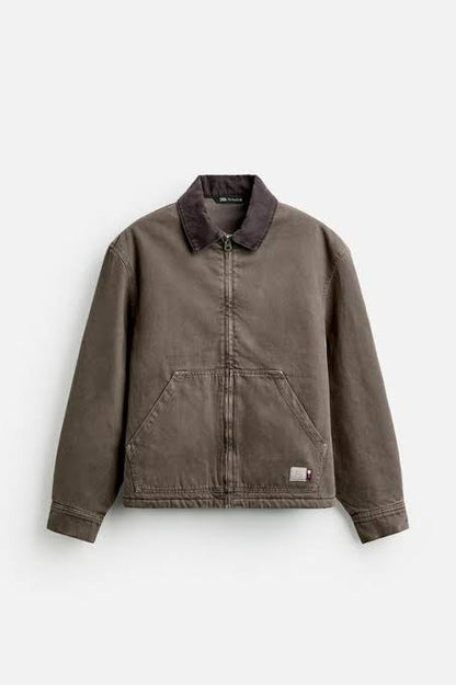 Zara Original Men Jacket in Grey