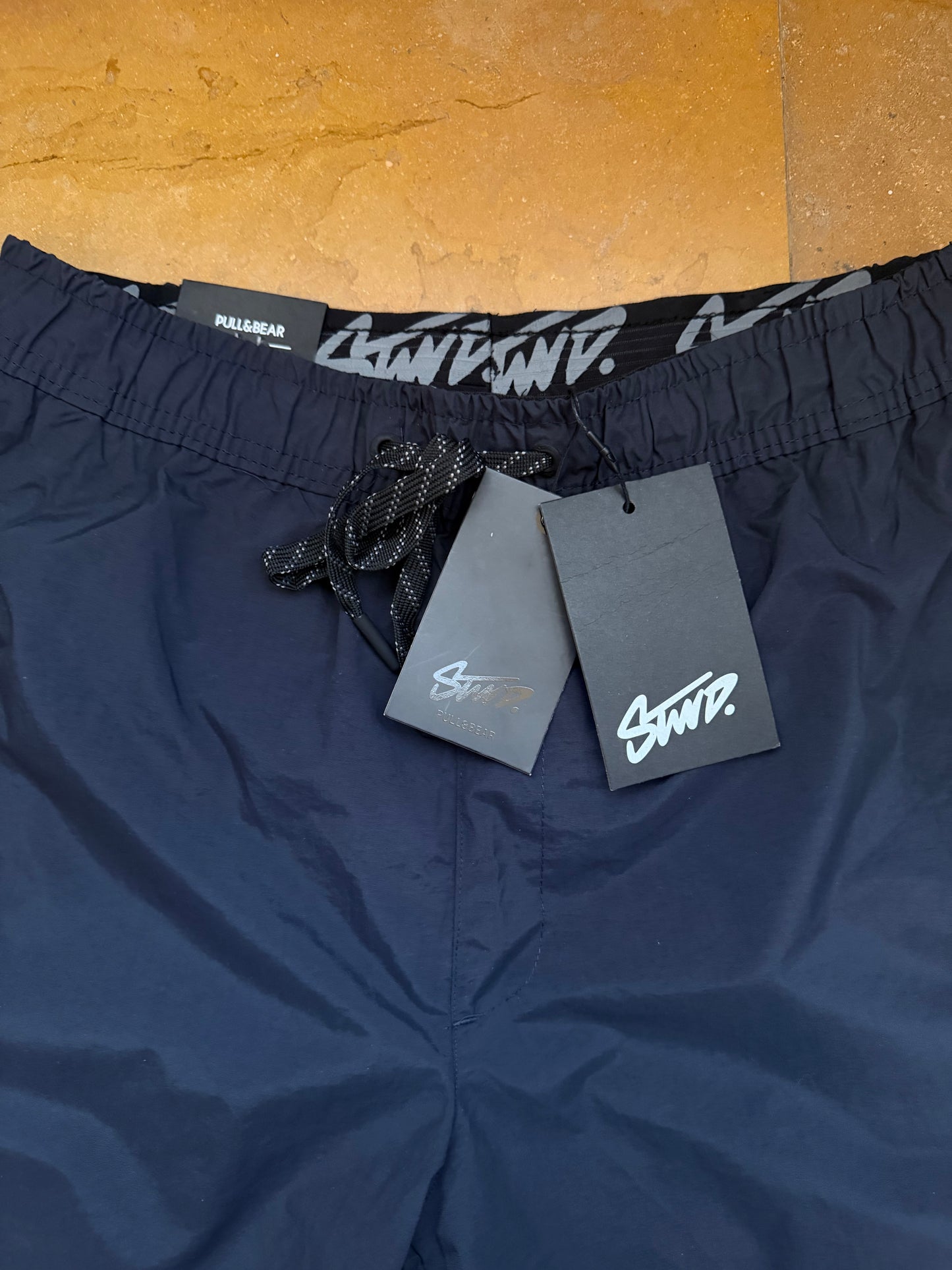 Stwd ( PULL&BEAR) Original Men Swimming Suit In Dark Navy