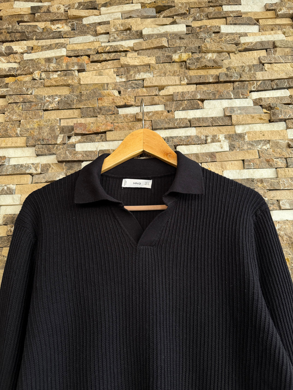 Mango Original Men long sleeve in black